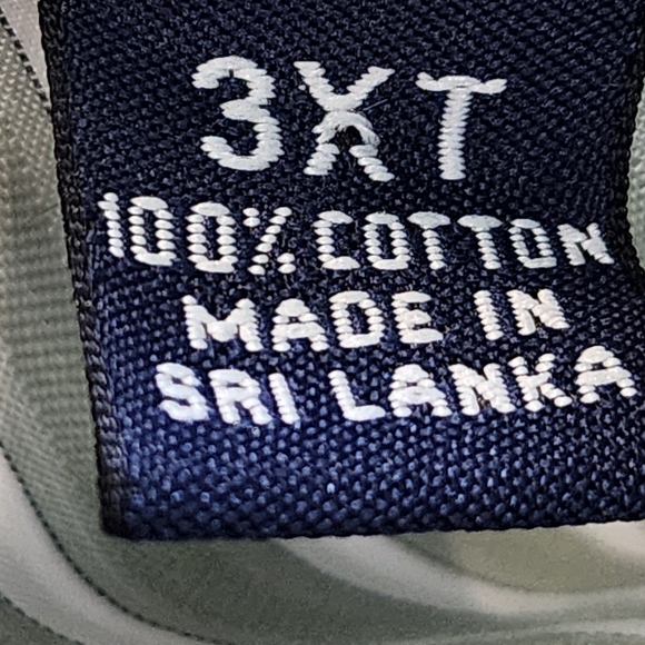 Roundtree & Yorke Men's  Two Ply Cotton Green/ White Striped Shirt  Sz 3XT - Picture 4 of 6